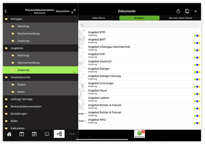 Prozessdokumentation App myTGA